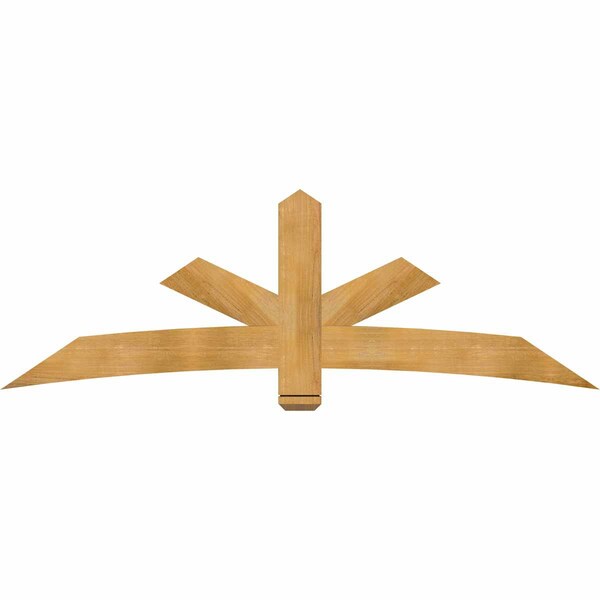 Ekena Millwork Alberta Rough Sawn Timber Gable Bracket, Western Red Cedar, 84"W x 28"H x 2"D x 6"F, 8/12 Pitch GBW084X28X0206ALB00RWR - main